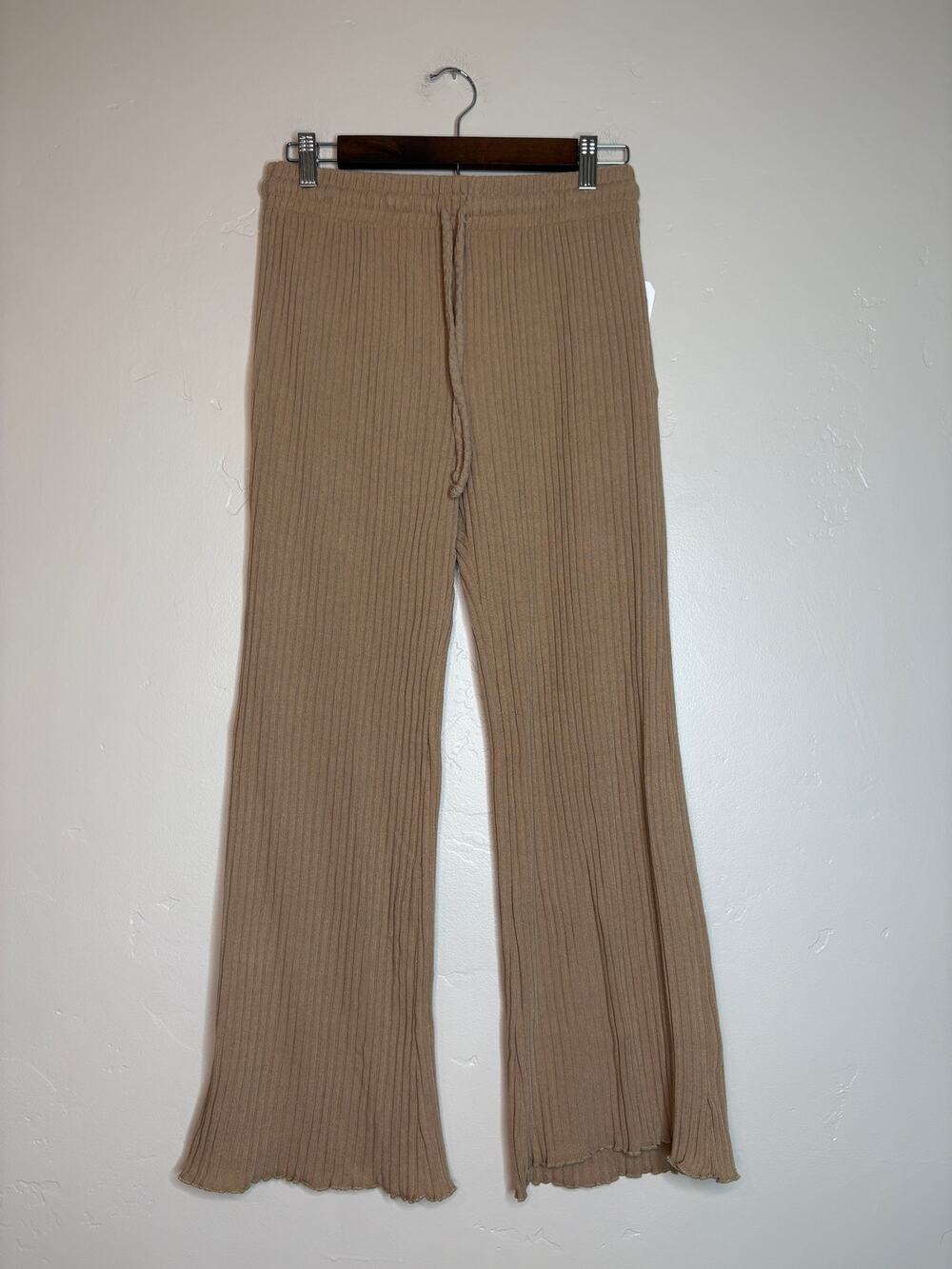 NWT Billabong Ribbed Keep Lounging Pant Light Brown Large